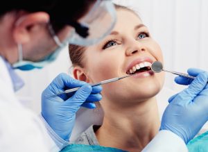 woman at the dentist